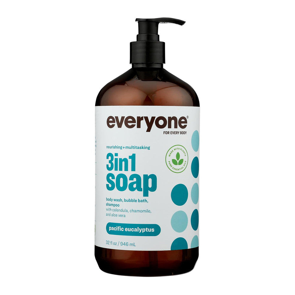 Everyone Pacific Eucalyptus 3 in1 Soap, 32 Oz